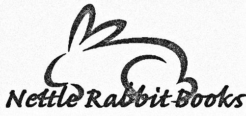 Rabbit line illustration with noneditable company name pencil effect